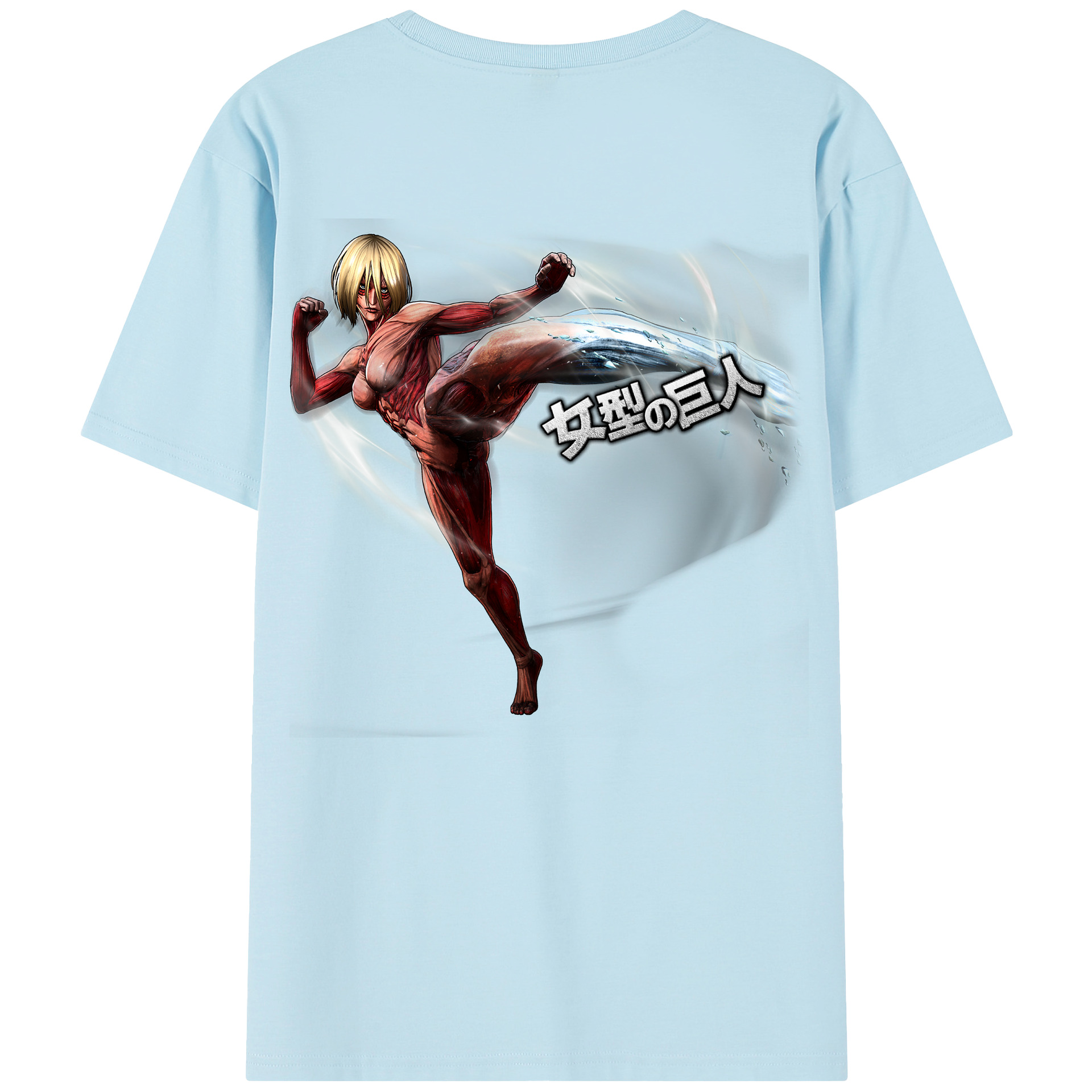 （画像用） 進撃の巨人 Attack on Titan 綿100％半袖Tシャツ（背面プリント）